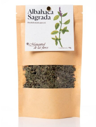 Albahaca sagrada deshidratada para Té - (50 gr / 0.11lbs)
