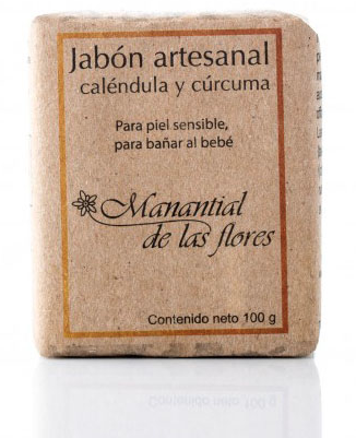 Jabón de caléndula y cúrcuma 90 gr  