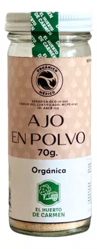 Ajo en polvo-  ( 70 gr / 0.154 lbs)  - Huerto del carmen