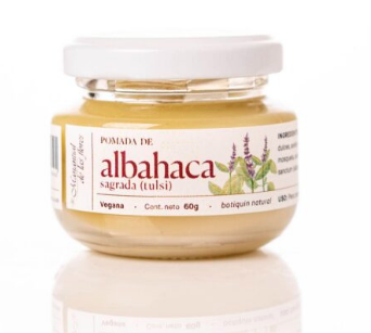 Pomada de albahaca sagrada 60gr   - Manantial de las Flores