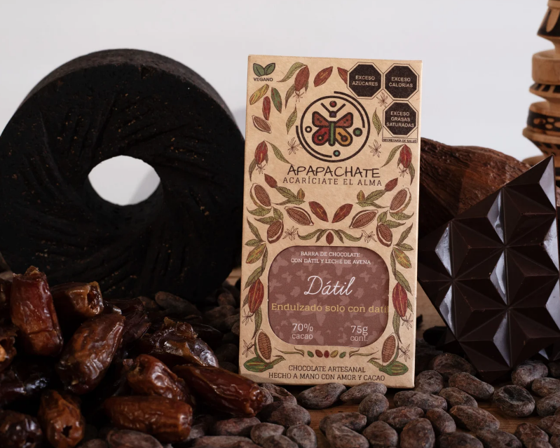 Chocolate bar with dates 70% Cacao (15g)