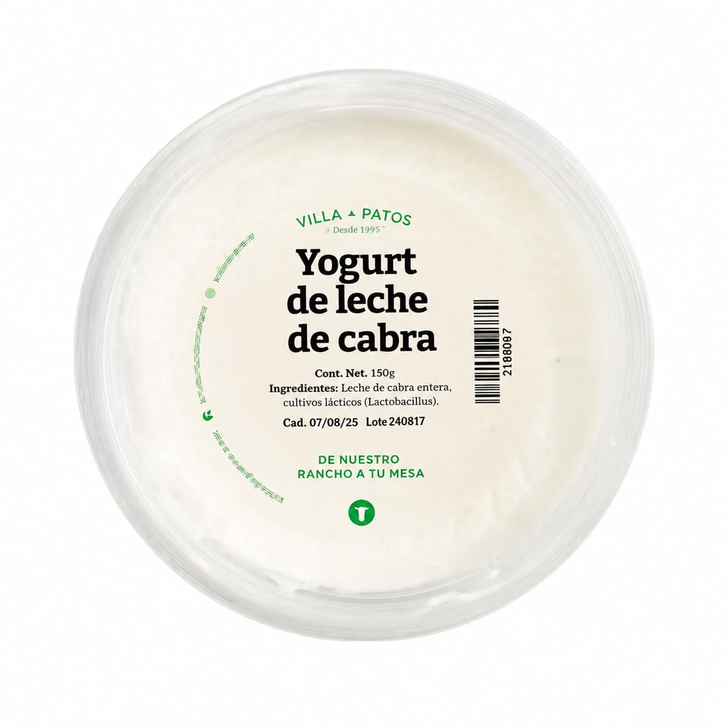 Yogurt de cabra 480 gr  - Villa de Patos