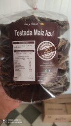 Tostada de maíz azul